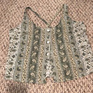 Paisley Crop Top - Size M